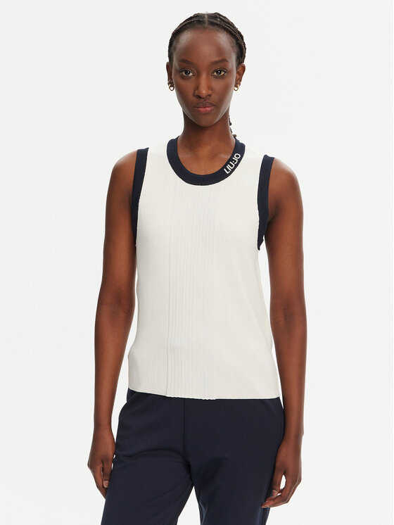 Liu Jo Sport Top TA5092 MS022 Alb Regular Fit