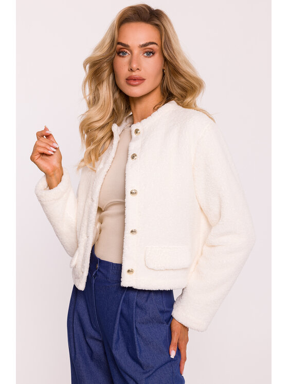 Made of Emotion Made of Emotion Dámská bunda M807 Écru Active Fit