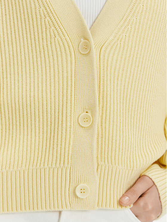 Tommy Jeans Tommy Jeans Cardigan Essential DW0DW17253 Giallo Relaxed Fit