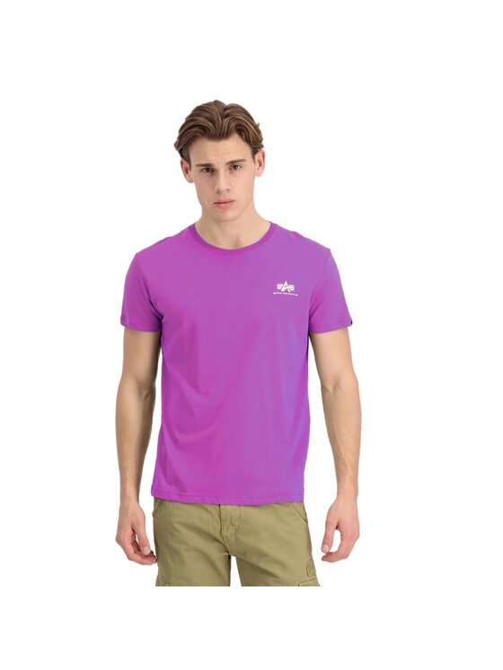 Alpha Industries Alpha Industries T-Shirt AI.128507-677-M Fioletowy Basic Fit
