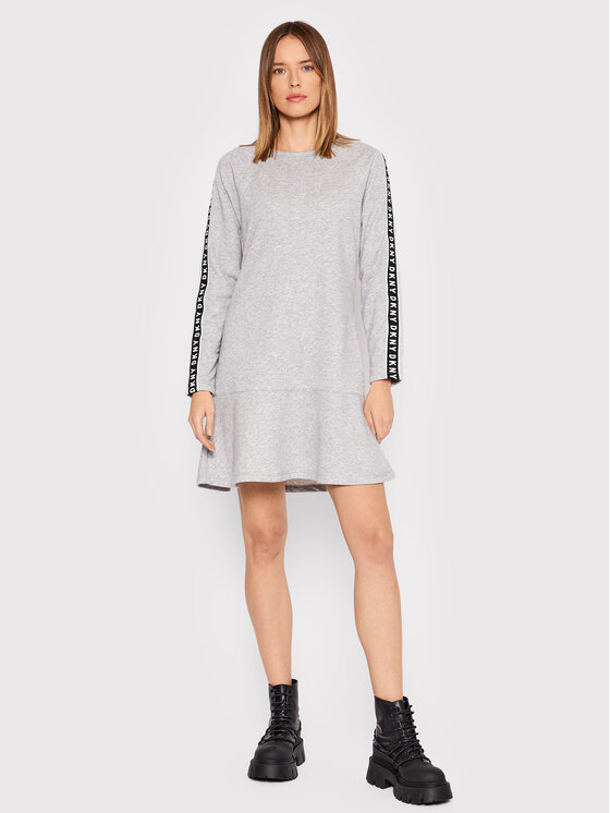 Vestito di maglia DD1GD244 Grigio Relaxed Fit