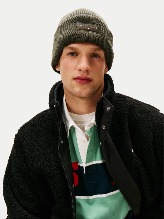 Tommy Jeans Tommy Jeans Σκούφος Tjm Linear Beanie AM0AM13666 Πράσινο