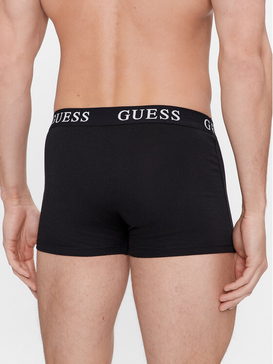 Guess Guess Σετ μποξεράκια 3 τμχ Placed Logo U4RG04 K6YW0 Μαύρο