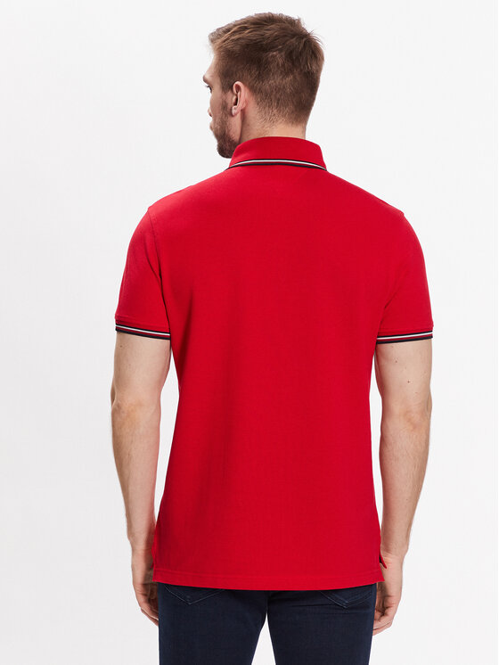 Tommy Hilfiger Tommy Hilfiger Polokošeľa 1985 Rwb Tipped MW0MW30750 Červená Slim Fit