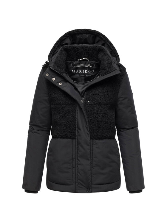 Marikoo Marikoo Kurtka zimowa Sheeta Czarny Regular Fit