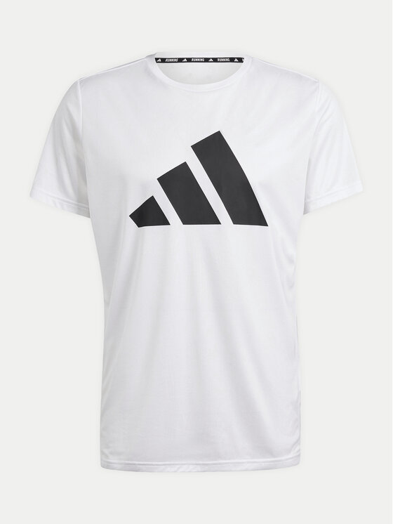 adidas adidas Tričko Run It IN0075 Biela Regular Fit