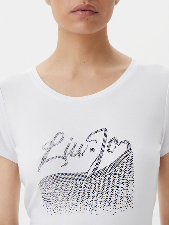 Liu Jo Beachwear Liu Jo Beachwear Marškinėliai VA5157 JS360 Balta Regular Fit
