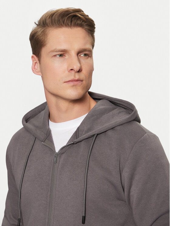 Jack&Jones Jack&Jones Majica dugih rukava Bradley 12249342 Siva Relaxed Fit