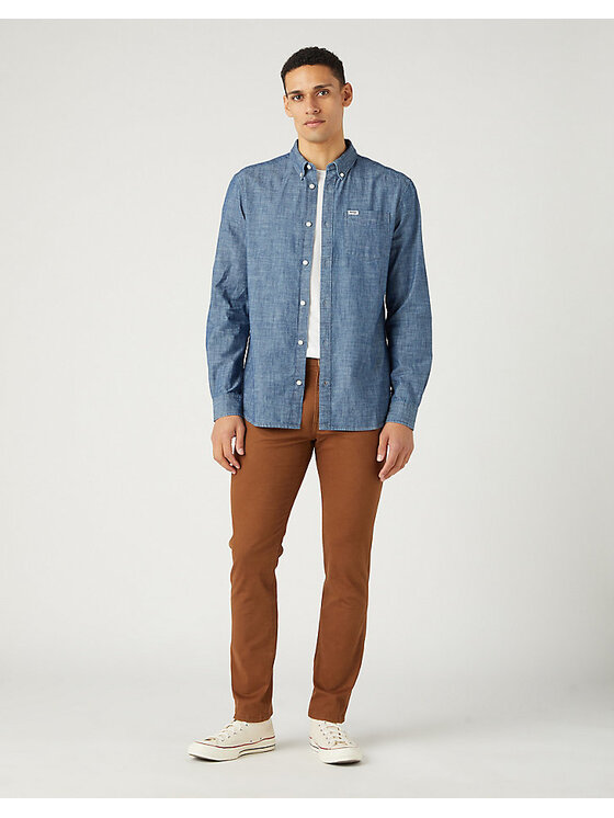 Wrangler Wrangler Jeans LARSTON Marrone Slim Fit