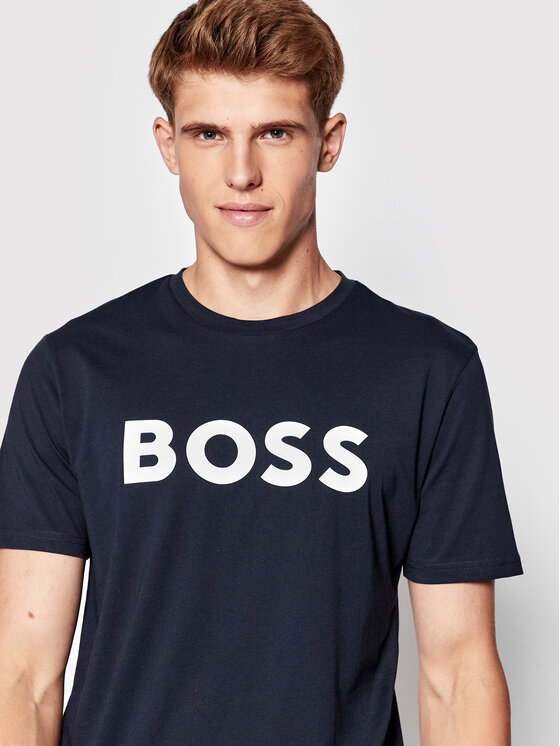 BOSS Boss T-shirt Thinking 1 50481923 Blu scuro Regular Fit
