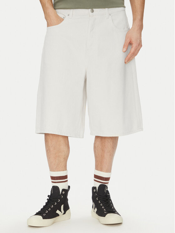 Only & Sons Only & Sons Дънкови шорти Carl 22034145 Екрю Balloon Fit