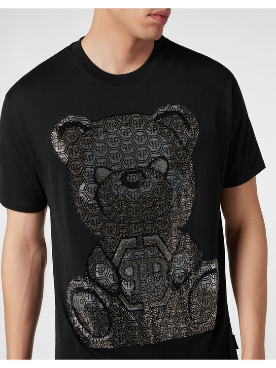 PHILIPP PLEIN PHILIPP PLEIN T-Shirt 457 Czarny Regular Fit