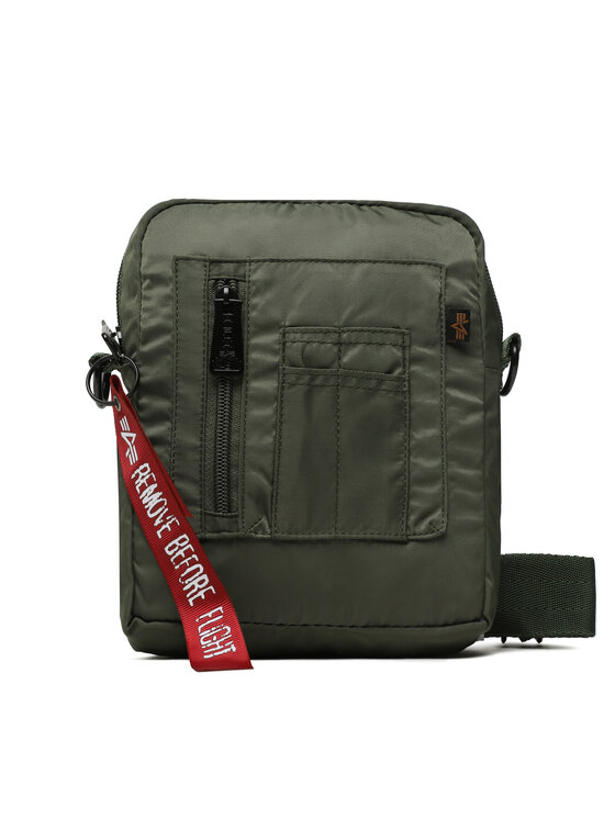 Geantă crossover Alpha Industries Crew Carry Bag 196924 Sage/Green 01