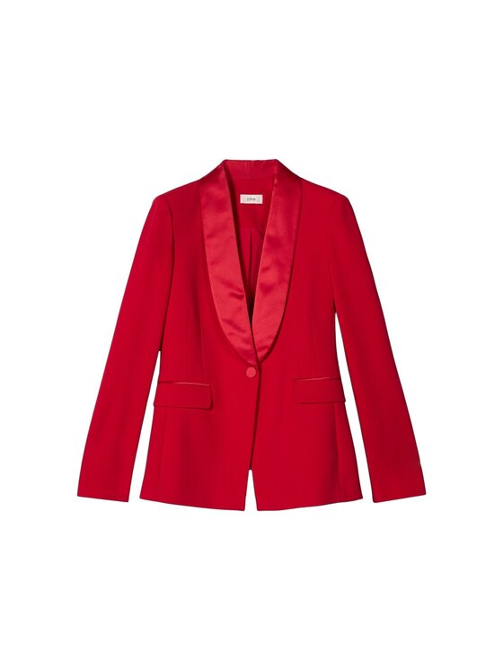 Oltre Oltre Giacca di transizione Q783R004564N016 Rosso Slim Fit