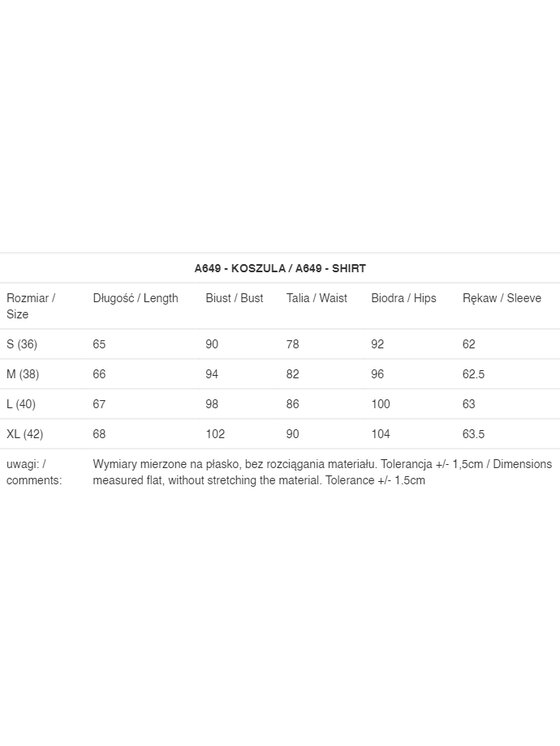Awama Awama Koszula A649 Czarny Basic Fit