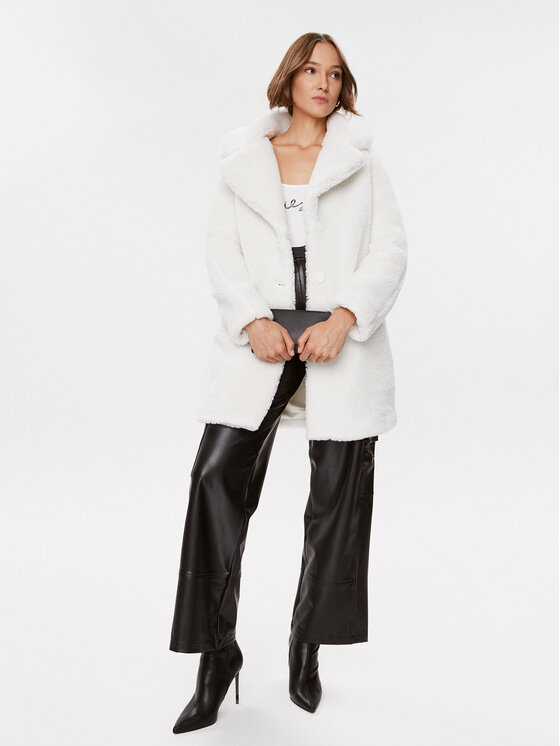 Guess Guess Futro W3BL67 WF8R2 Écru Regular Fit