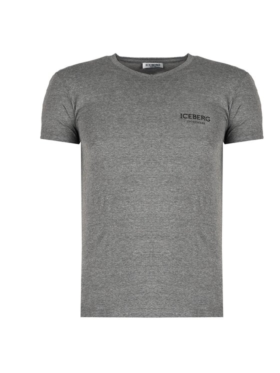 Iceberg Iceberg T-Shirt ICE1UTS02 Šedá Slim Fit