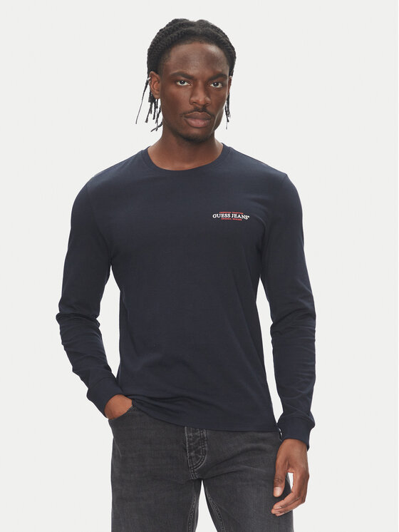 Guess Jeans Guess Jeans T-Shirt 166061 Niebieski Classic Fit