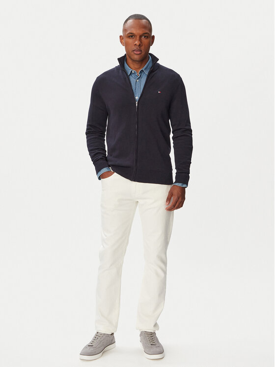 Tommy Hilfiger Tommy Hilfiger Kardigāns MW0MW36517 Tumši zils Regular Fit