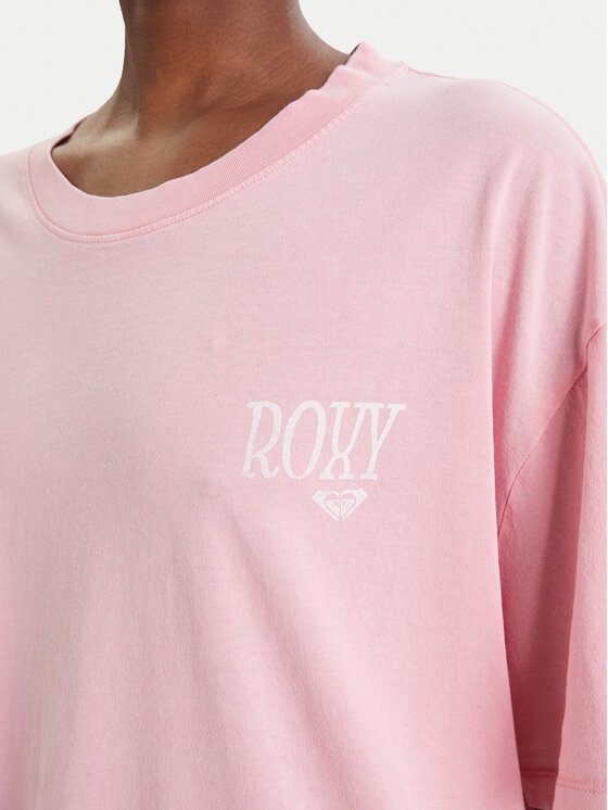 Roxy Roxy Tričko Talloversize Washed ERJZT06081 Ružová Oversize