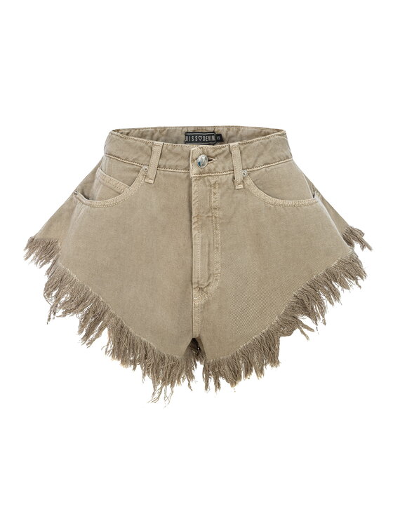 MissDenim MissDenim Szorty jeansowe Skorts Beżowy Regular Fit