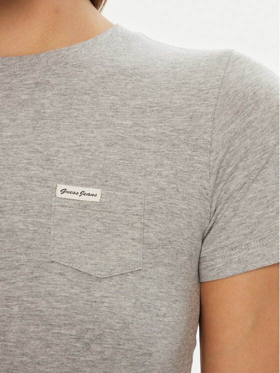 Guess Jeans Guess Jeans T-Shirt W5RI52 J1314 Γκρι Regular Fit