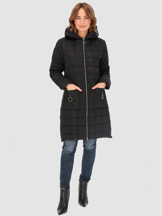 Perso Perso Kurtka damska BLH230015F Czarny Regular Fit