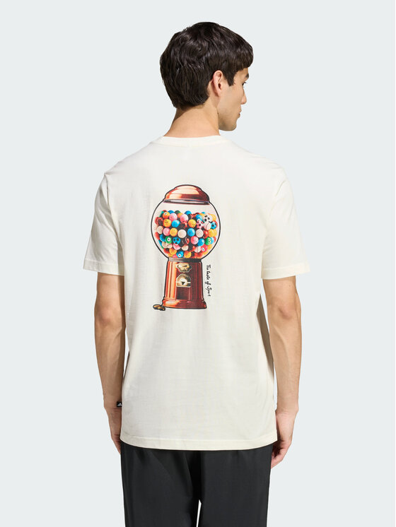 adidas adidas T-Shirt 159134 Kremowy Regular Fit