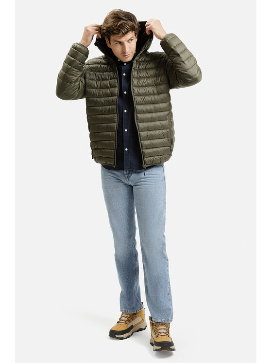 Cross Jeans Cross Jeans Kurtka zimowa 40304-002 Khaki Regular Fit