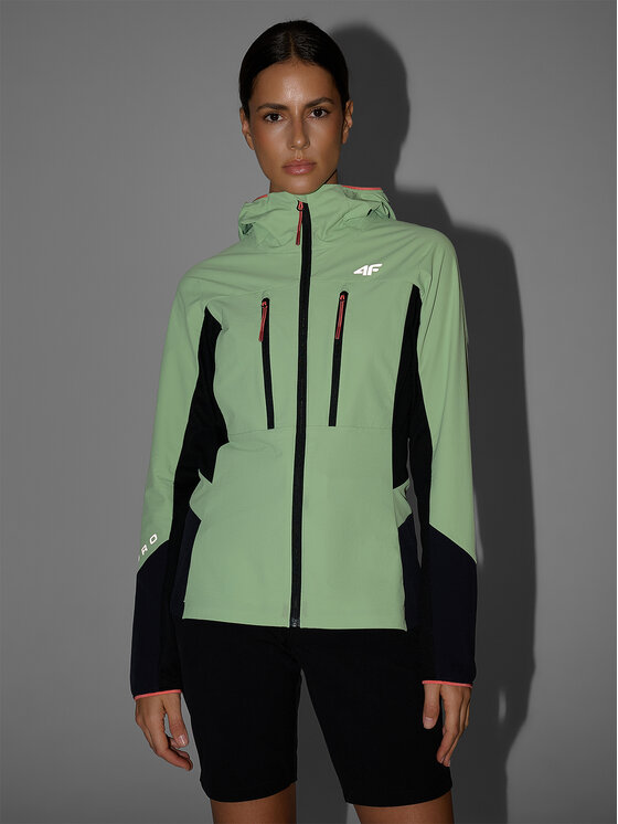4F 4F Kurtka wielofunkcyjna TREKKING Turkusowy Regular Fit