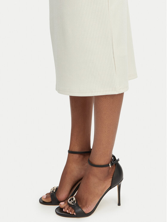 Guess Guess Zīmuļveida svārki E6GD04 KG322 Krēmkrāsas Slim Fit