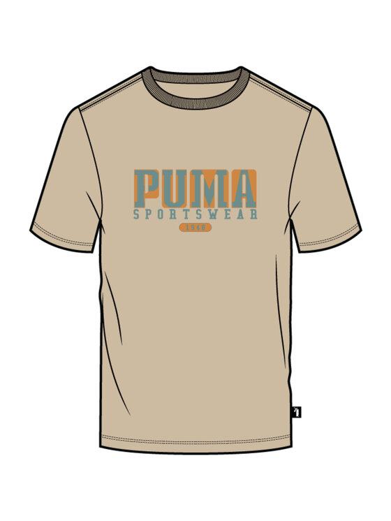 Puma Puma T-Shirt 674486 Beżowy Regular Fit