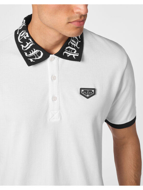 PHILIPP PLEIN PHILIPP PLEIN Polokošile 9409 Bílá Slim Fit