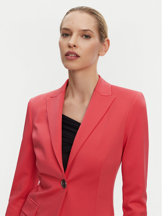 PINKO PINKO Marynarka 104903 A1L3 Koralowy Regular Fit