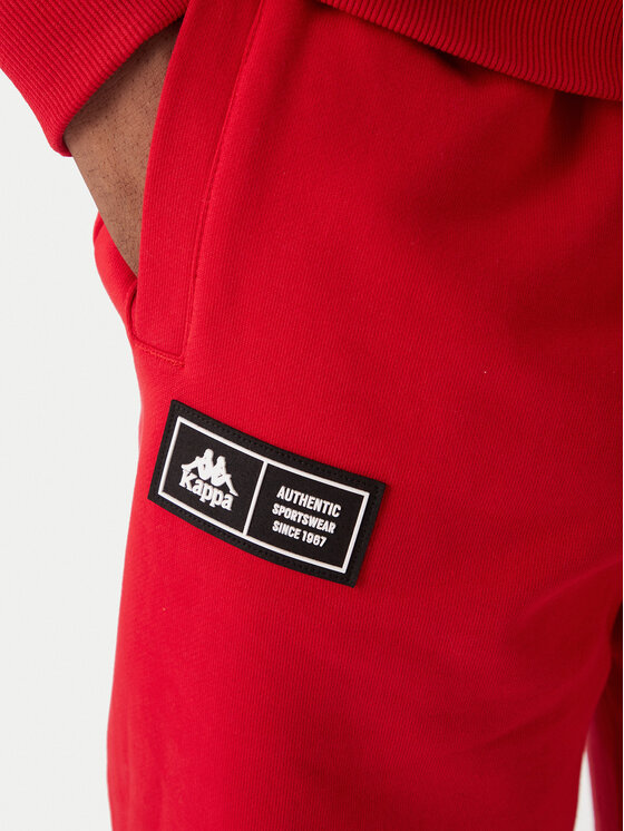 Kappa Kappa Spodnji del trenirke Olmos 311M2TW Rdeča Regular Fit