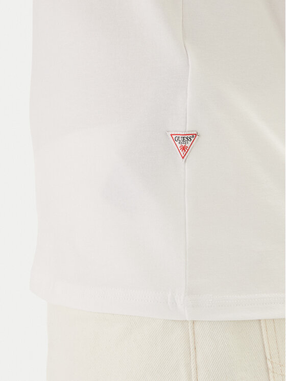 Guess Guess T-Shirt F6GI02 J1314 Biały Slim Fit