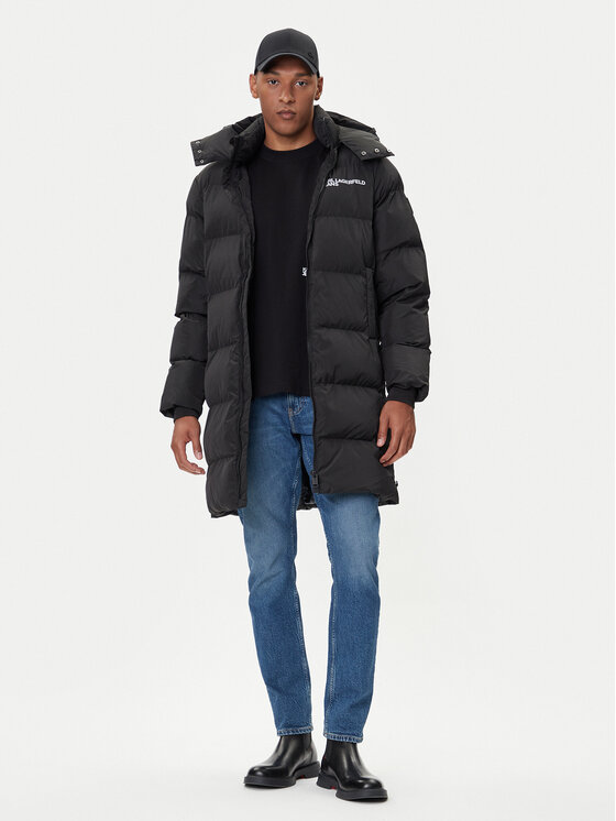 Karl Lagerfeld Jeans Karl Lagerfeld Jeans Geacă de iarnă A4M15028 Negru Regular Fit