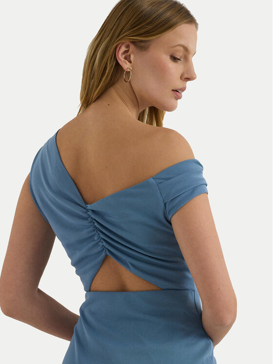 LAUREN RALPH LAUREN Lauren Ralph Lauren Koktel haljina 250933454002 Plava Slim Fit