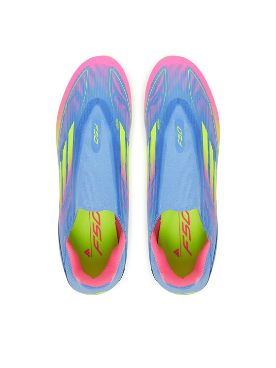 adidas adidas Buty do piłki nożnej F50 League Laceless Firm/Multi-Ground IE1240 Granatowy