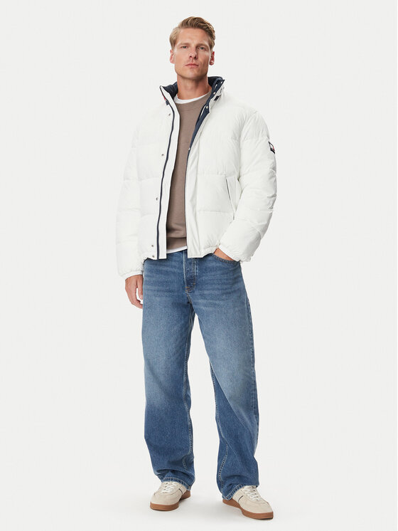Tommy Jeans Tommy Jeans Зимно яке Vail Flag DM0DM23728 Кремав Regular Fit