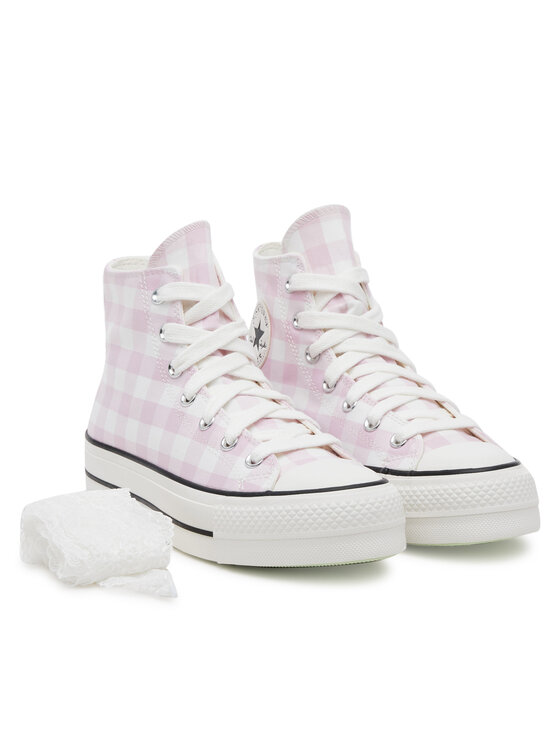 Converse Converse Кецове Chuck Taylor All Star Lift Platform Gingham A13663C Розов