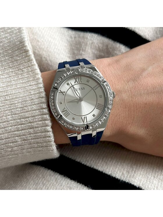 Guess Guess Hodinky GW0034L5 Stříbrná
