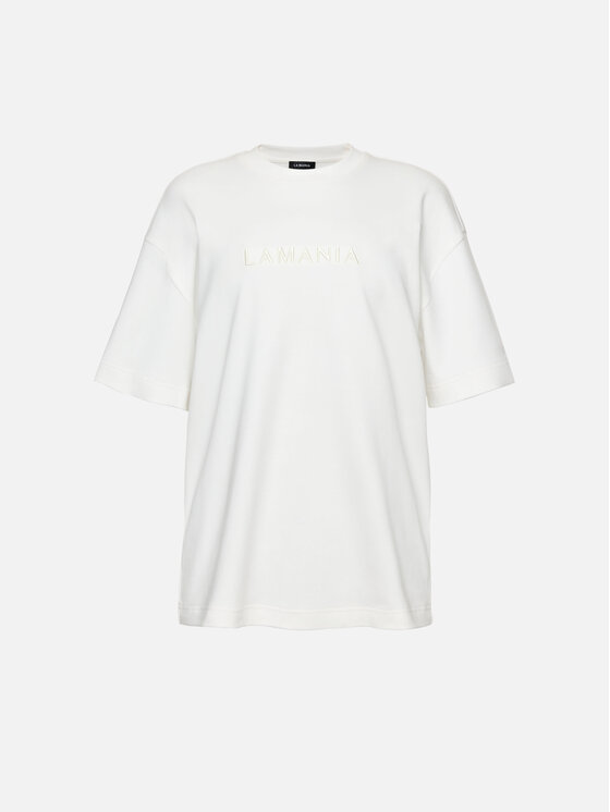La Mania La Mania T-Shirt HAYLA Biały Basic Fit