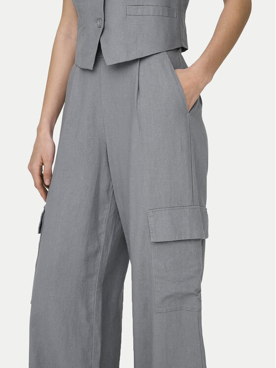 JDY JDY Pantaloni din material Say 15325001 Gri Wide Leg
