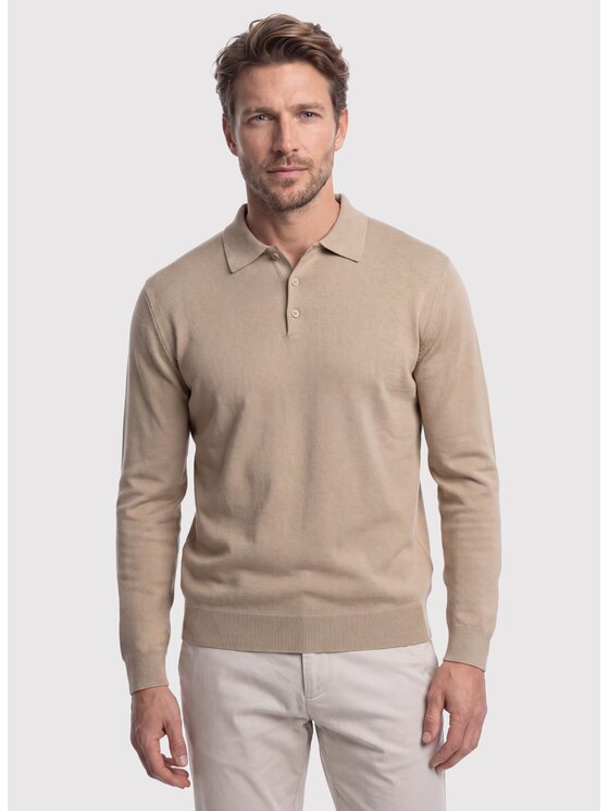 Pako Lorente Pako Lorente Sweter P26WF-2X-005 Beżowy Regular Fit