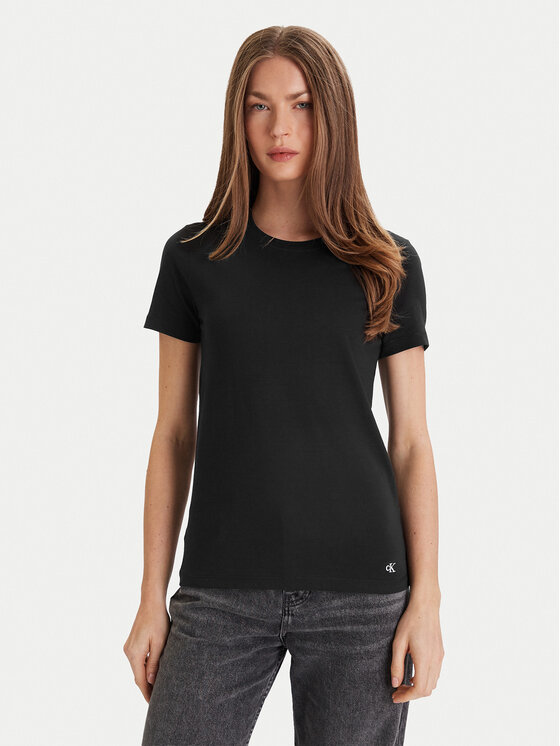 Calvin Klein Underwear Calvin Klein Underwear Komplet t-shirtów LV00QS7485 Czarny Regular Fit