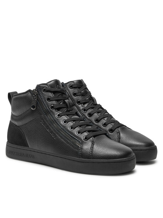 Calvin Klein Jeans Calvin Klein Jeans Tenisice Classic Cupsole Zip Mid In YM0YM01156 Crna