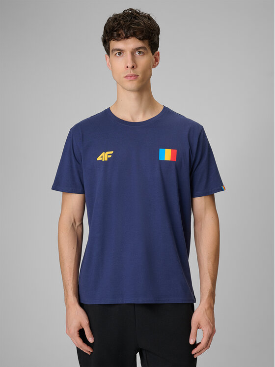 4F 4F T-Shirt TEAMWEAR Granatowy Regular Fit