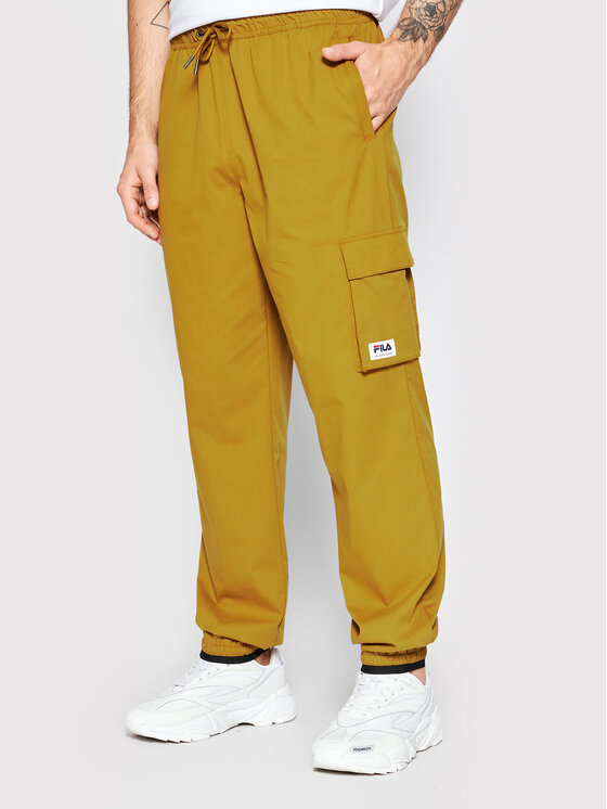 Fila Pantaloni da tuta Turhal FAM0016 Marrone Regular Fit Modivo