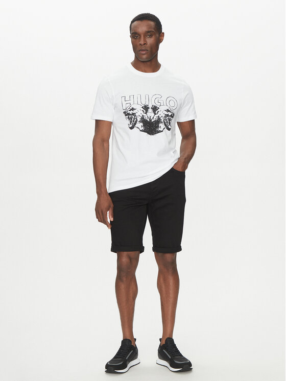 HUGO HUGO Тишърт Durro 50538257 Бял Regular Fit